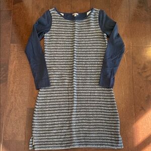 Talbots Navy Striped Dress